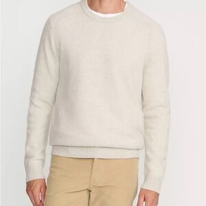 Lands End Men's Long Sleeve Lambswool Crewneck Sweater Large 100% lambswool soft